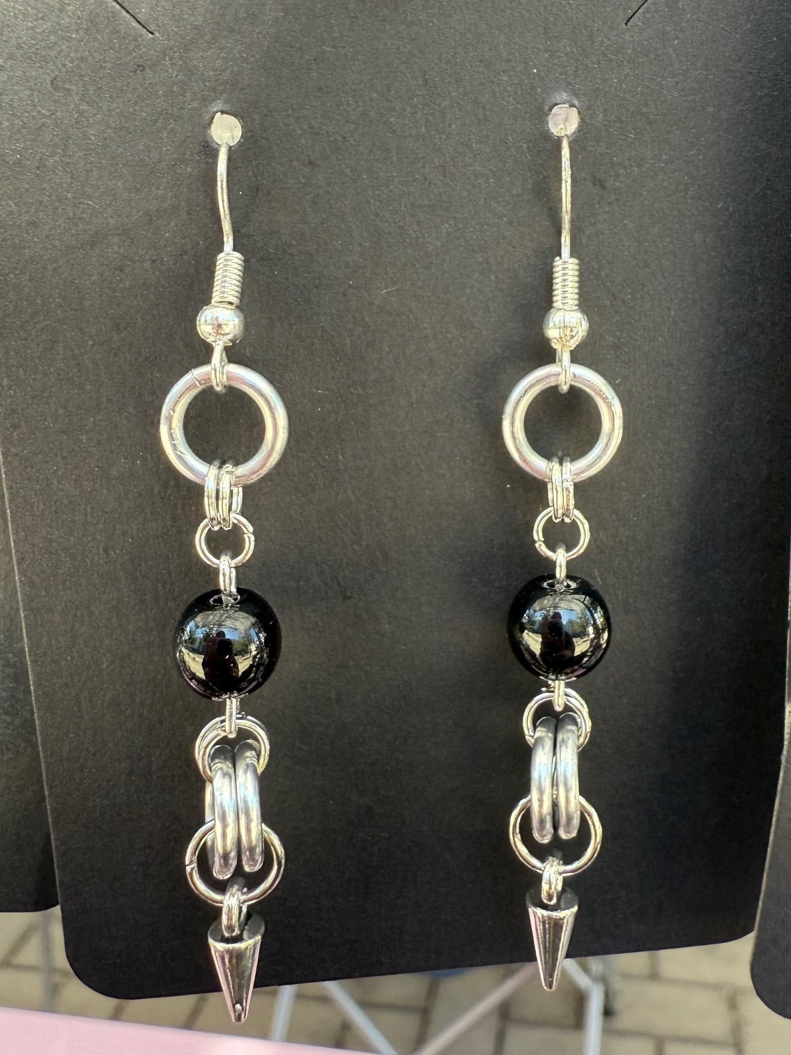 Bead & Spike Earrings