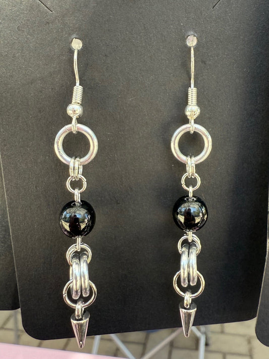 Bead & Spike Earrings